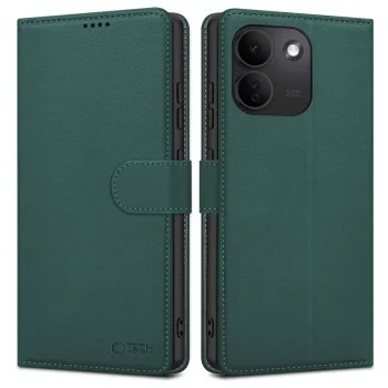 Tech-Protect atverčiamas dėklas Xiaomi Redmi Note 17 Pro Max 5G telefonui, Green