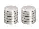 Neodimo magnetai 10x2 mm, cilindriniai, 10 vnt.