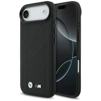 BMW dėklas iPhone 17 Air telefonui M Quilted Logo MagSafe, juodas