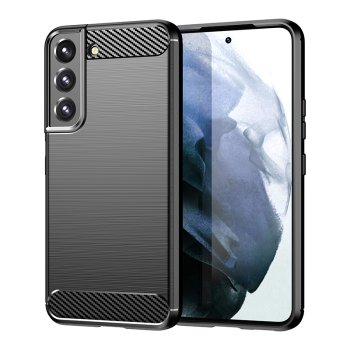 Carbon dėklas telefonui Samsung Galaxy S23 Plus, juodas