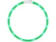 LED light-up collar for dogs and cats, adjustable, USB, 47cm, green