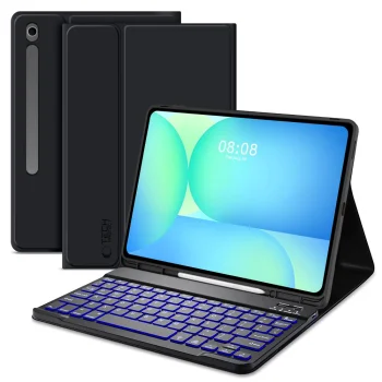 Dėklas-klaviatūra Tech-Protect SC Pen, Samsung Galaxy Tab S10 FE+ 13.1, juodas