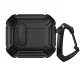 Dėklas Tech-Protect X-Carbo ausinėms AirPods Pro 1 / 2, juodas