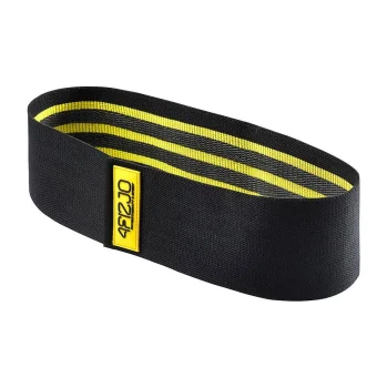 Audinio pasipriešinimo juosta 4Fizjo 126 Hip Band, 10-15 kg, juoda/geltona