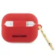 Hello Kitty Silicone 3D Kitty Head dėklas Apple AirPods Pro 2, fuksijų