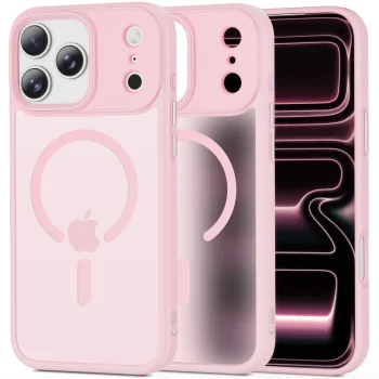 Tech-Protect MagMat MagSafe dėklas telefonui iPhone 17 Pro Max, rožinis