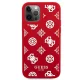 Guess Peony Collection silikoninis dėklas skirtas iPhone 12 Pro Max, raudonas