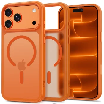 Tech-Protect Magmat Magsafe CC dėklas iPhone 18 Pro Max / 17 Pro Max, Matte Orange