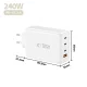 Tech-Protect NC240W-GaN 4 prievadų 240W sieninis įkroviklis, baltas