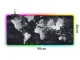 Žaidimų pelės kilimėlis su LED apšvietimu 90x40cm, juodas