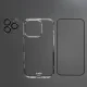 SBS D3O apsaugos rinkinys iPhone 16 Pro: dėklas ir apsauginiai stiklai, skaidrus