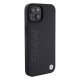 BMW Leather Hot Stamp MagSafe dėklas iPhone 15 telefonui, juodas