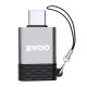 BWOO BZ-35 USB-A to USB-C OTG Adapter, Grey