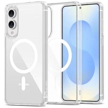 Tech-Protect FlexAir Hybrid MagSafe Case for Samsung Galaxy S25 Edge, Clear