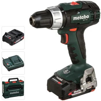 Akumuliatorinis gręžtuvas-suktuvas Metabo BS 18 L, 18V, 2x 2 Ah, metaBOX