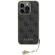 Guess dėklas iPhone 15 Pro telefonui 4G Big Metal Logo, pilkas