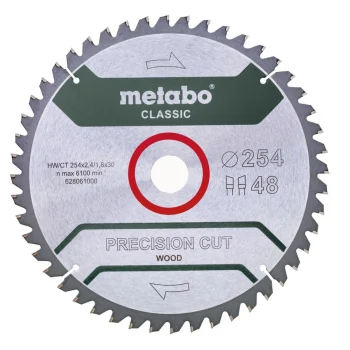Metabo PrecisionCutClassic circular saw blade 254x30 mm, 48 teeth
