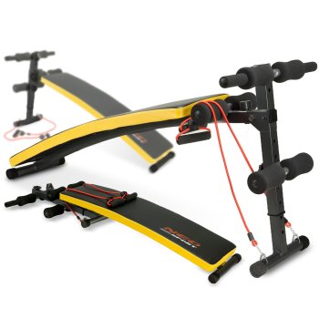 Adjustable Incline Sit-Up Bench with Resistance Bands Neo-Sport NS-08G