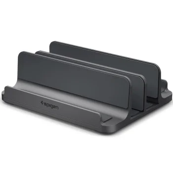 Spigen LD208S4 vertikalus stalo stovas-dėtuvė 4 įrenginiams, pilkas