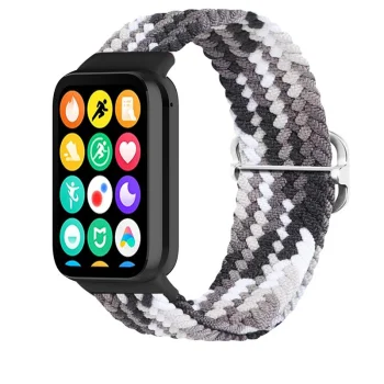 Telcon pintas dirželis laikrodžiui Xiaomi Mi Band 8 Pro, juodai baltas