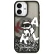Karl Lagerfeld Liquid Glitter Choupette MagSafe dėklas iPhone 17, juodas