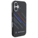 BMW Motosport IML Random Stripes iPhone 16 Plus dėklas, juodas