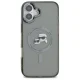 Karl Lagerfeld IML Metal Karl&Choupette Head MagSafe dėklas iPhone 16 Plus, juodas