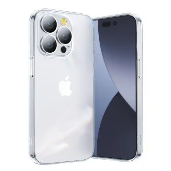 Joyroom JR-14Q3 dėklas iPhone 14 Plus su kameros apsauga, skaidrus