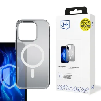 3mk Frosty MagCase dėklas iPhone 14 Pro Max telefonui, baltas