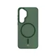 3mk Smoke MagCase dėklas telefonui Samsung Galaxy S24 su MagSafe, perregimas žalias
