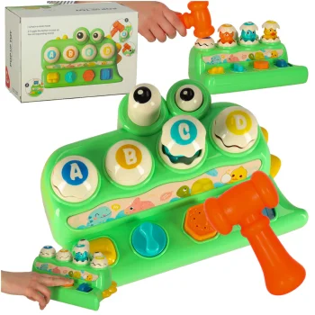 Interactive Crocodile Pounding Toy with Hammer for Toddlers 18m+