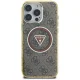 Guess dėklas iPhone 16 Pro Max telefonui IML Metal Glitter 4G MagSafe, rudas