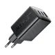 Sieninis įkroviklis Acefast A108 GaN 67W 2x USB-C 1x USB-A, juodas