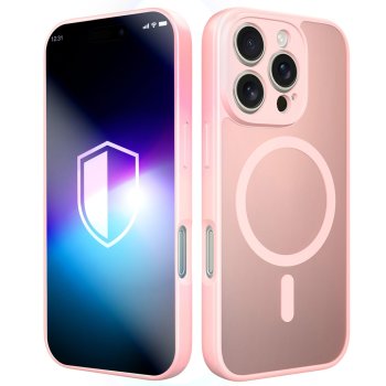 Apsauginis dėklas 3MK Misty MagCase iPhone 16 Pro Max, rožinis