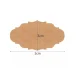 Self-Adhesive Labels, 300 Pcs, 3×5 cm, Brown