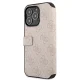 Guess 4G Big Metal Logo atverčiamasis dėklas iPhone 13 Pro Max, rožinis
