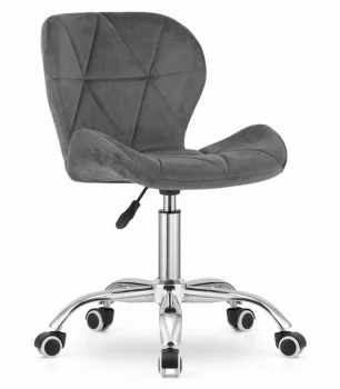 Leobert Avola Office Chair, Velour, Grey