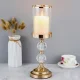 Set of 3 Decorative Gold Candle Holders