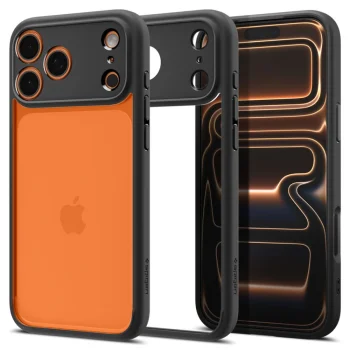 Spigen Ultra Hybrid dėklas skirtas iPhone 17 Pro Max, Matte Black