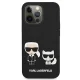 Karl Lagerfeld Silicone Karl & Choupette dėklas iPhone 13 Pro / 13, juodas