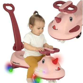 Swing FIX S1 LED gravitacinė mašinėlė su rankena, rožinė