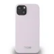 DKNY dėklas iPhone 14 Liquid Silicone Small Metal Logo MagSafe, rožinis
