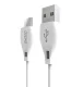 Dudao USB į USB Type-C laidas 2.1A 1m, baltas