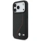 BMW M Carbon Line & Logo MagSafe dėklas skirtas iPhone 17 Pro, raudonas