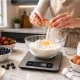 Elektroninės virtuvinės svarstyklės su LCD ekranu Inox, 5 kg
