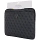 Guess Sleeve 4G Zipper Pocket Triangle Logo 14\" nešiojamojo kompiuterio dėklas, juodas