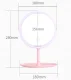 Round Make-up Table Mirror with LED Lighting, White