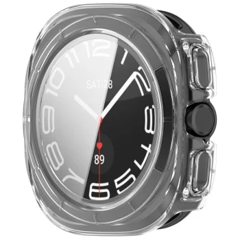 Tech-Protect Defense dėklų rinkinys 2 vnt. Samsung Galaxy Watch Ultra 47mm, juodas ir skaidrus
