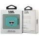 Dėklas Apple AirPods 3 ausinėms Karl Lagerfeld Choupette Head, mėlynas