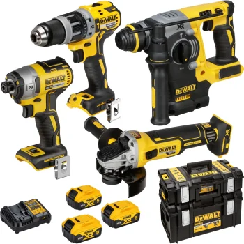 Akumuliatorinių įrankių rinkinys DeWalt DCK422P3-QW 18V XR (3x 5.0 Ah)